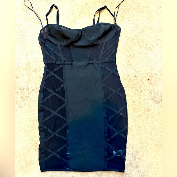 Fashion Nova Mesh Dress - Picture 1 of 6